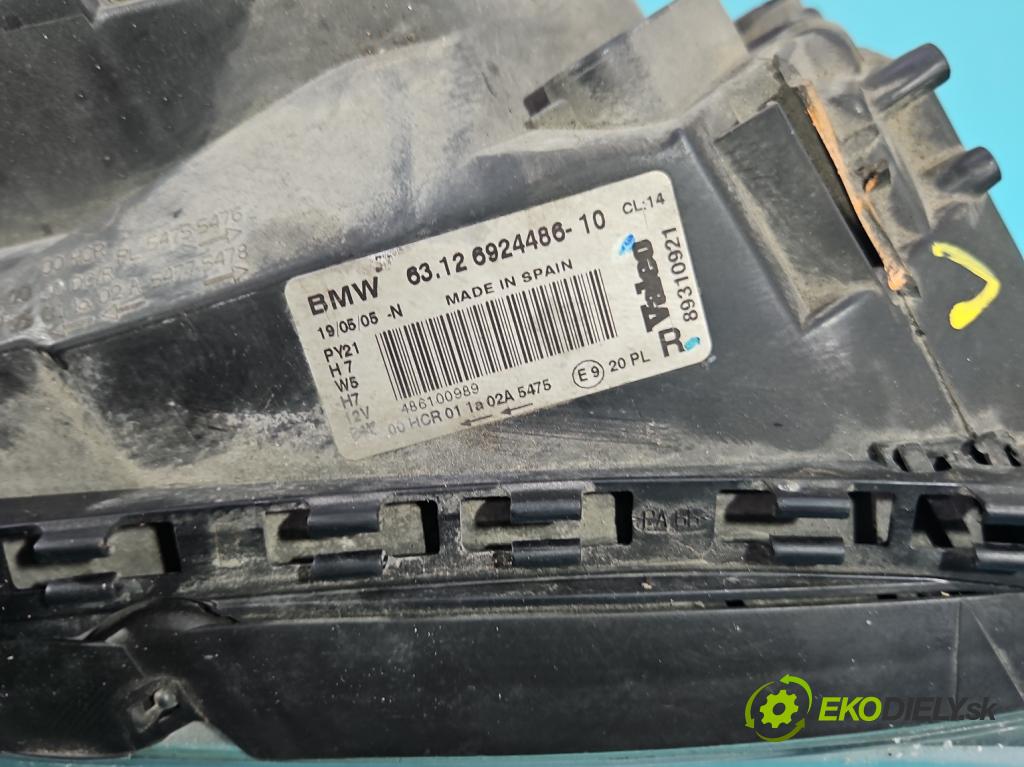 Bmw 1 E87 2004-2011 2.0d 122 hp manual 90 kW 1995 cm3 5- světlo pravý 6924486 (Pravé přední světlo)
