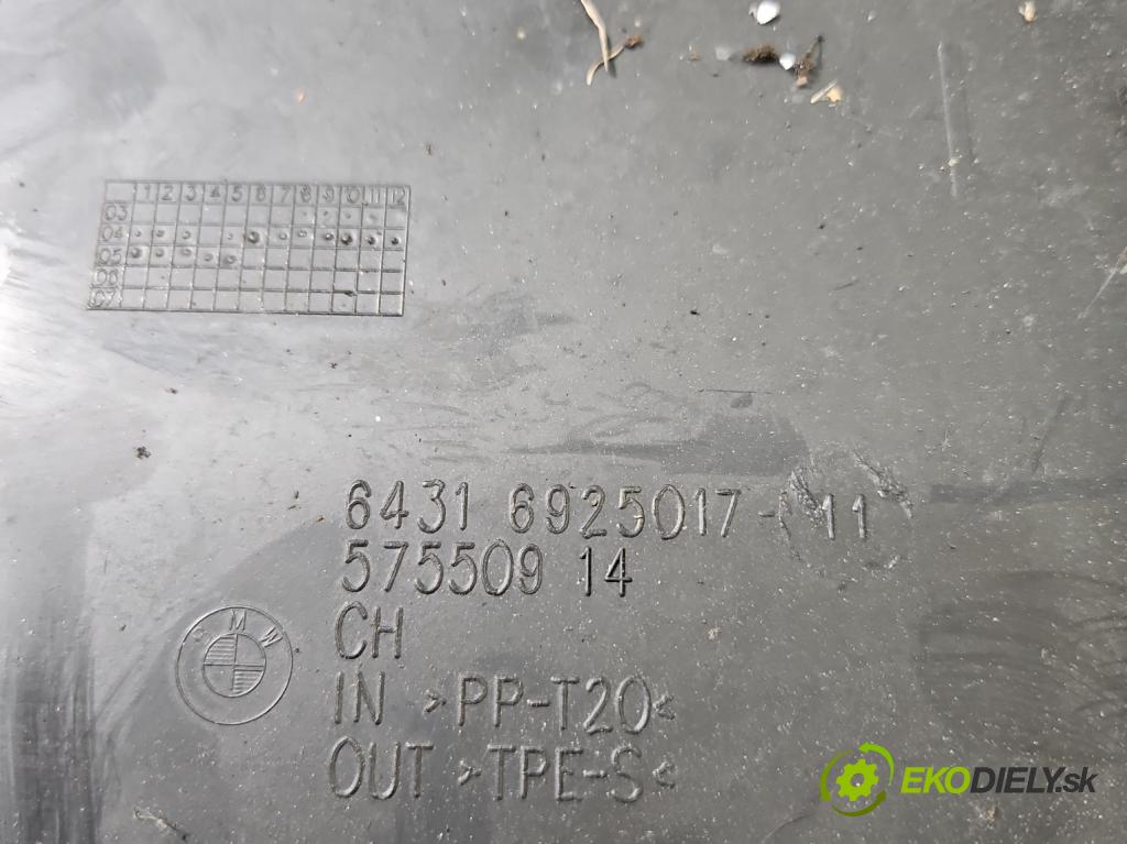 Bmw 1 E87 2004-2011 2.0d 122 HP manual 90 kW 1995 cm3 5- torpédo 6925015 (Torpédo (plast pod čelným sklom))