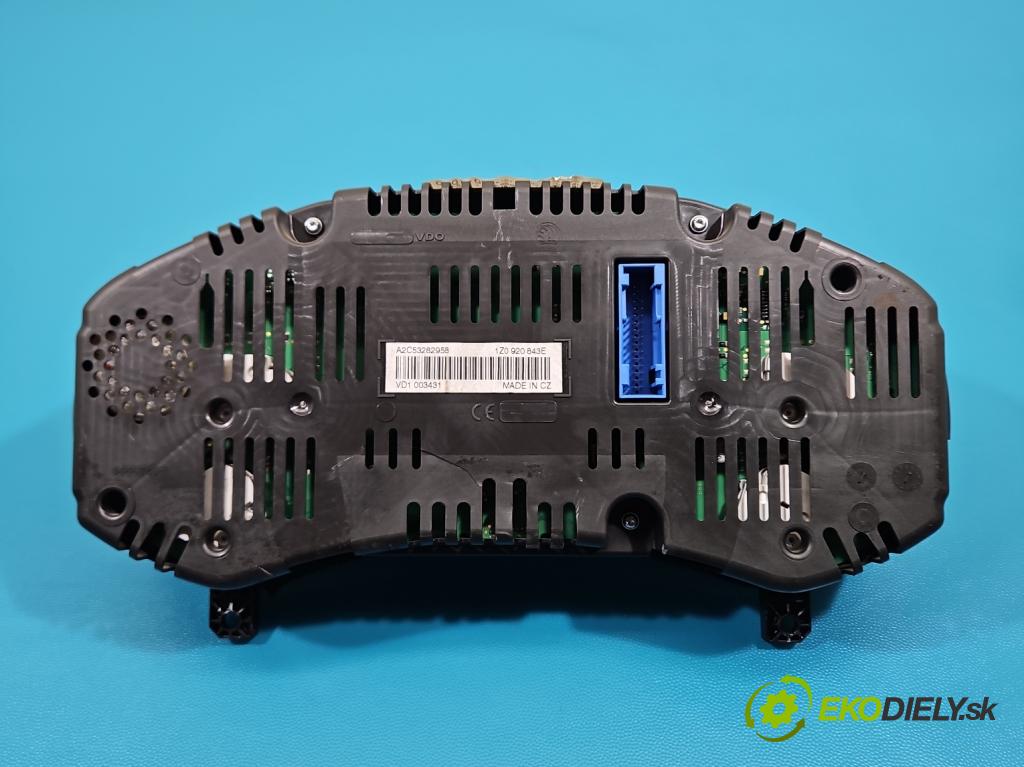 Skoda Octavia II 2004-2013 2.0 TDI 170 HP manual 125 kW 1968 cm3 5- prístrojovka/ budíky 1Z0920843E (Prístrojová doska)