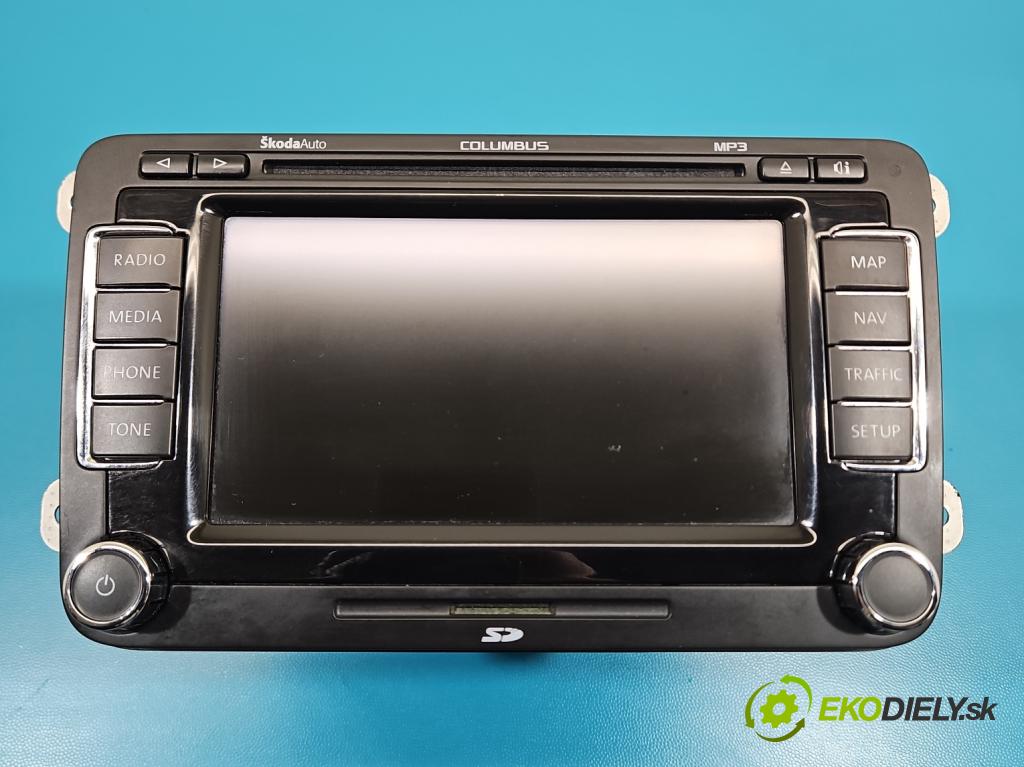 Skoda Octavia II 2004-2013 2.0 TDI 170 HP manual 125 kW 1968 cm3 5- Radio originál 3T0035680