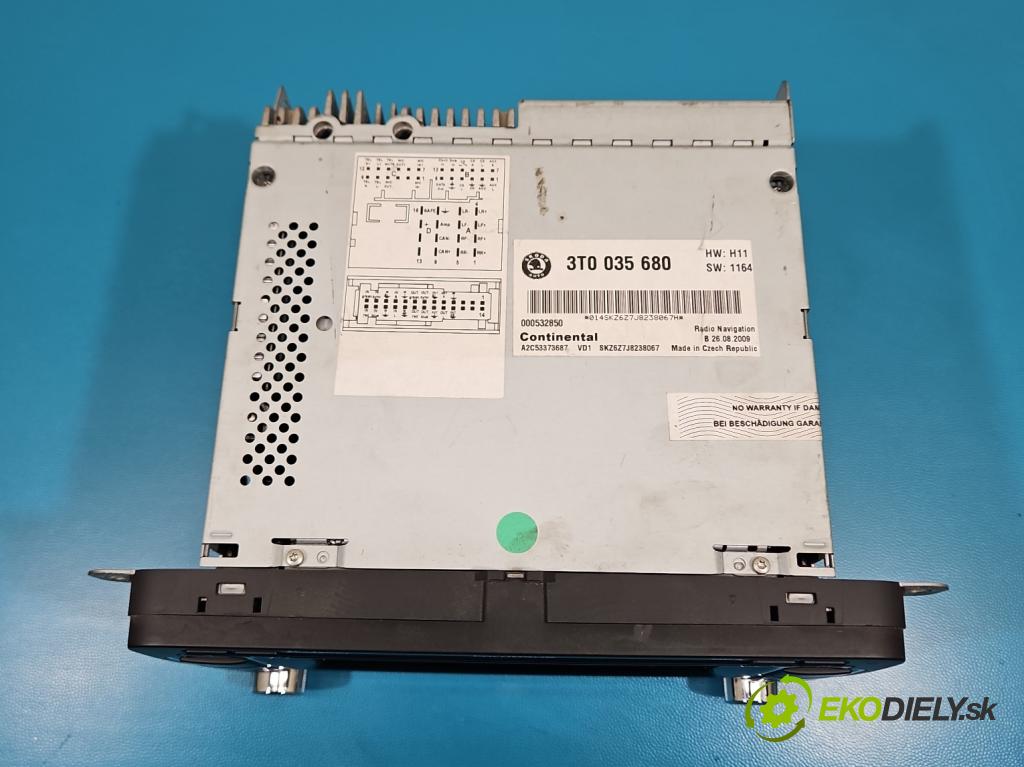 Skoda Octavia II 2004-2013 2.0 TDI 170 HP manual 125 kW 1968 cm3 5- Radio originál 3T0035680