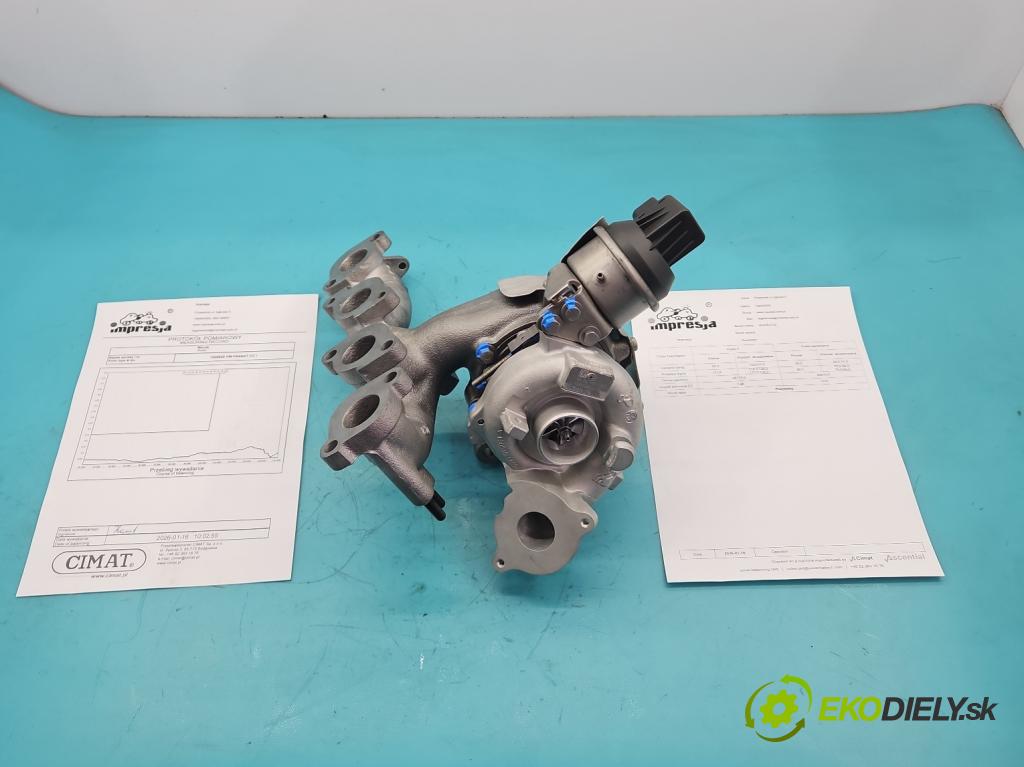 Vw Passat CC 2008-2016 2.0 TDI 140 hp manual 103 kW 1968 cm3 4- Turbodmychadlo repasováno BV43B-0132