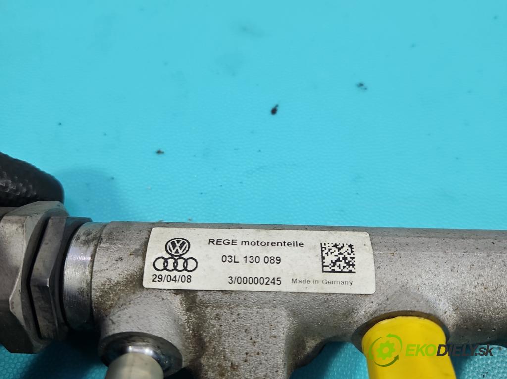 Vw Passat CC 2008-2016 2.0 TDI 140 HP manual 103 kW 1968 cm3 4- lišta vstrekovacia 03L130089 (Vstrekovacia lišta)