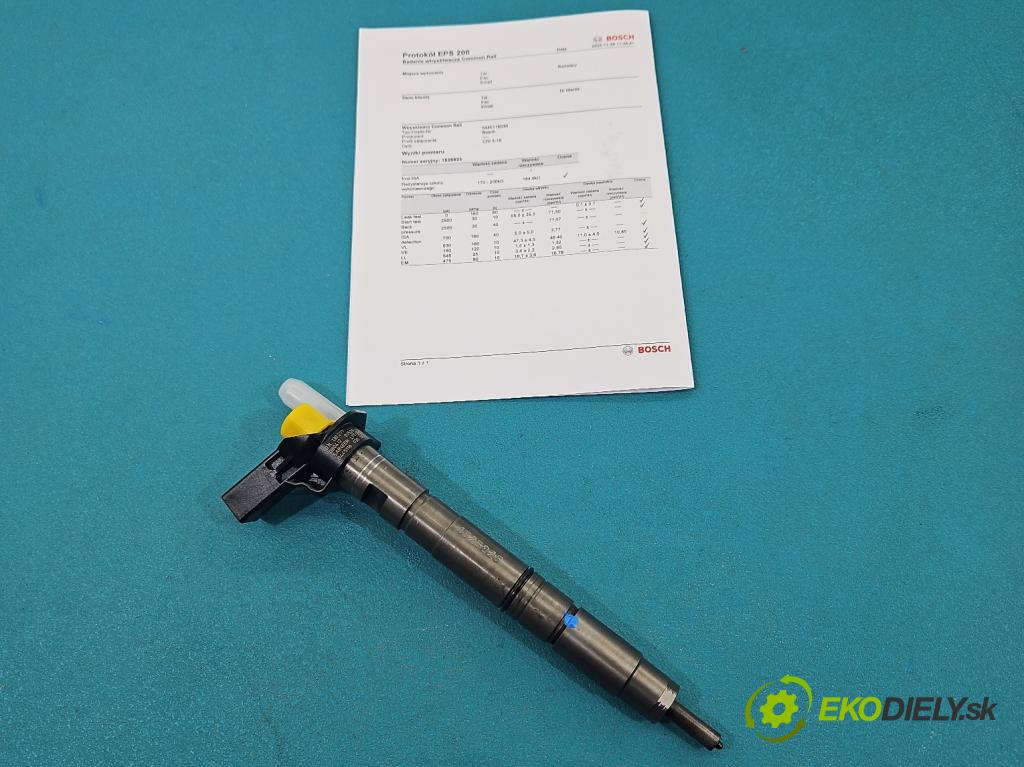 Vw Passat CC 2008-2016 2.0 TDI 140 hp manual 103 kW 1968 cm3 4- vstřikovač 0445116030 (Vstřikovač paliva)