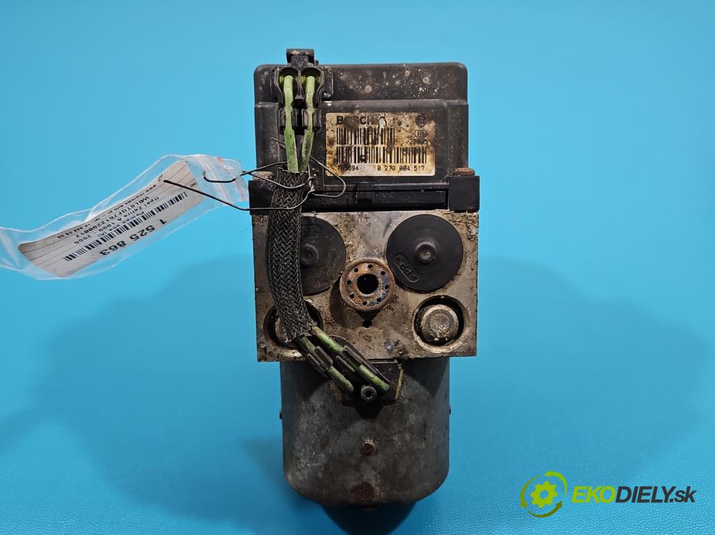 Opel Zafira A 1999-2005 1.8 16V 125 HP manual 92 kW 1796 cm3 5- čerpadlo abs 0265220584 (Pumpa ABS)