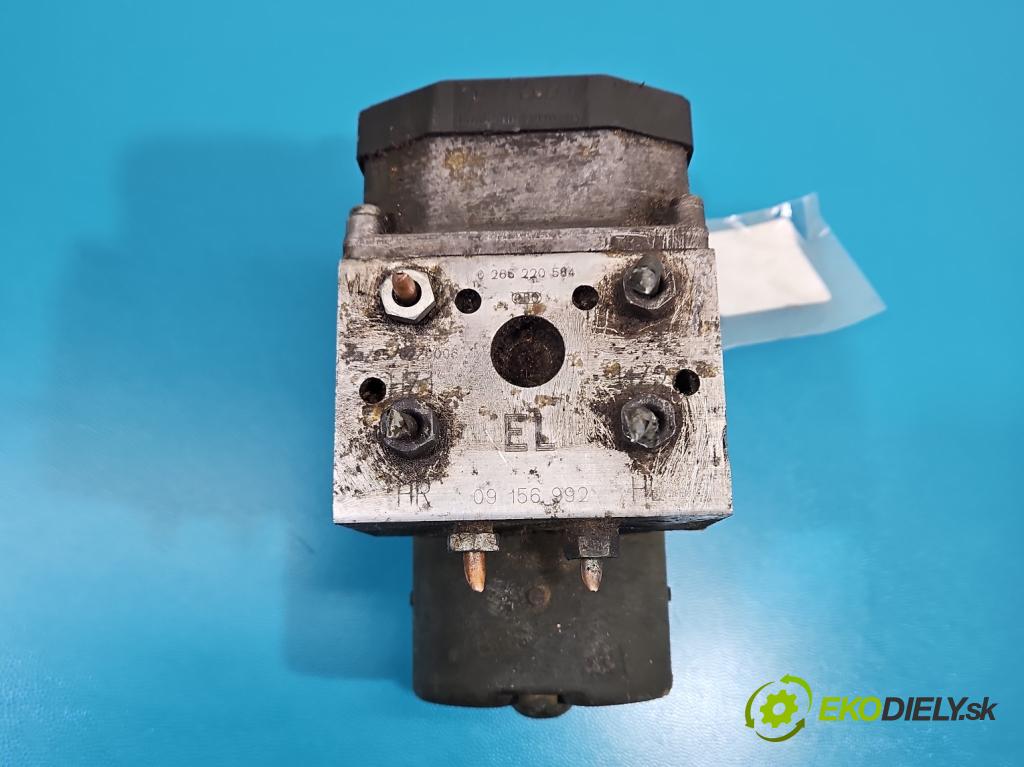 Opel Zafira A 1999-2005 1.8 16V 125 HP manual 92 kW 1796 cm3 5- čerpadlo abs 0265220584 (Pumpa ABS)