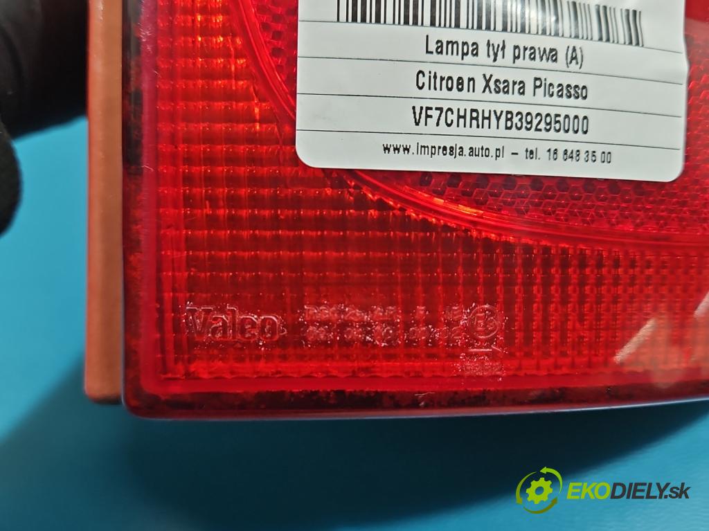 Citroen Xsara Picasso 2.0 HDI 90 hp manual 66 kW 1997 cm3 5- světlo zadní pravé 9631563980 (Klika dveří ostatní)