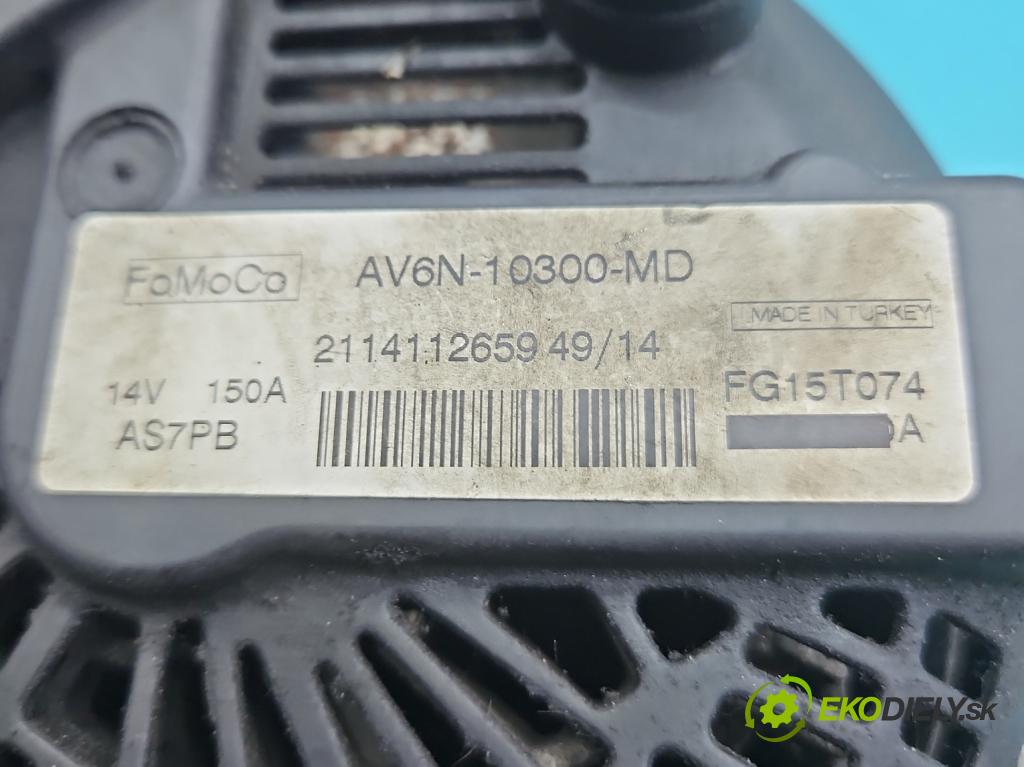 Ford C-Max II 2010-2019 2.0 TDCI 140 HP automatic 103 kW 1997 cm3 5- Alternator AV6N-10300-MD (Alternátor)