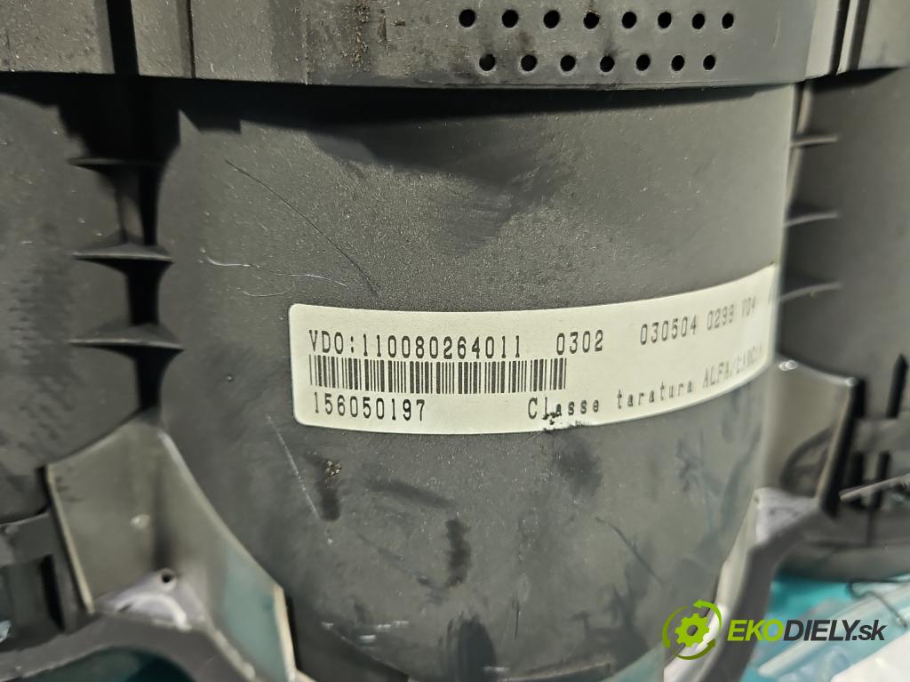 Alfa romeo Gt 1.9 jtd 937A5000 150 HP manual 110 kW 1910 cm3 3- prístrojovka/ budíky 156050197 (Prístrojová doska)