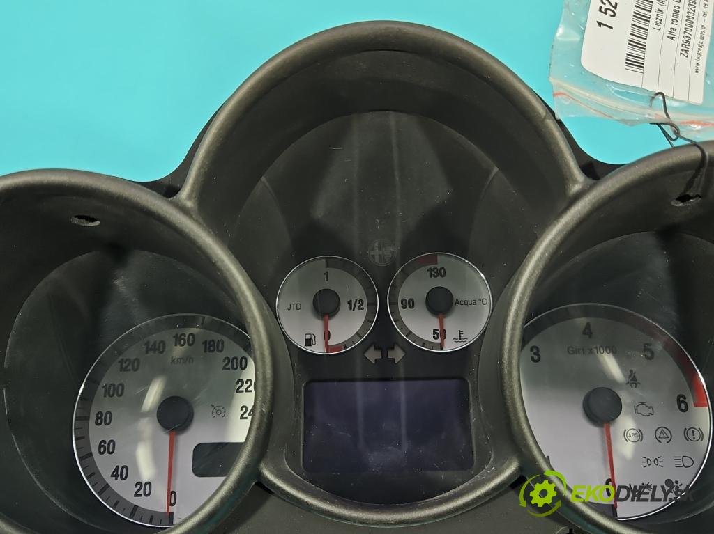 Alfa romeo Gt 1.9 jtd 937A5000 150 HP manual 110 kW 1910 cm3 3- prístrojovka/ budíky 156050197 (Prístrojová doska)