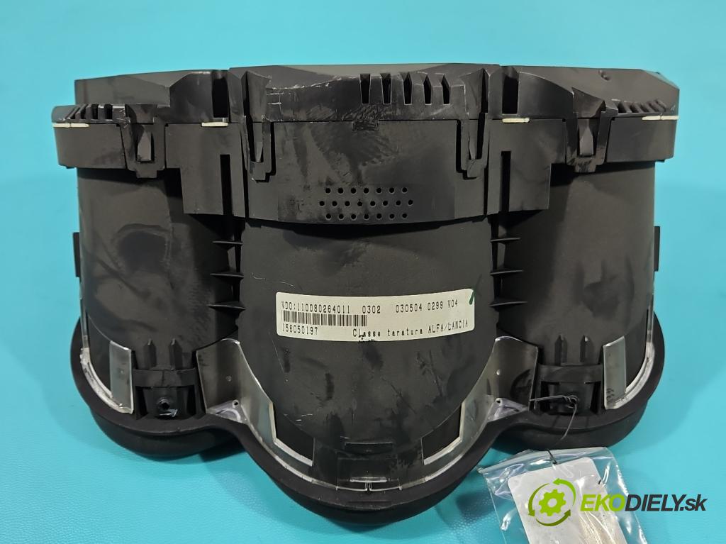 Alfa romeo Gt 1.9 jtd 937A5000 150 HP manual 110 kW 1910 cm3 3- prístrojovka/ budíky 156050197 (Prístrojová doska)