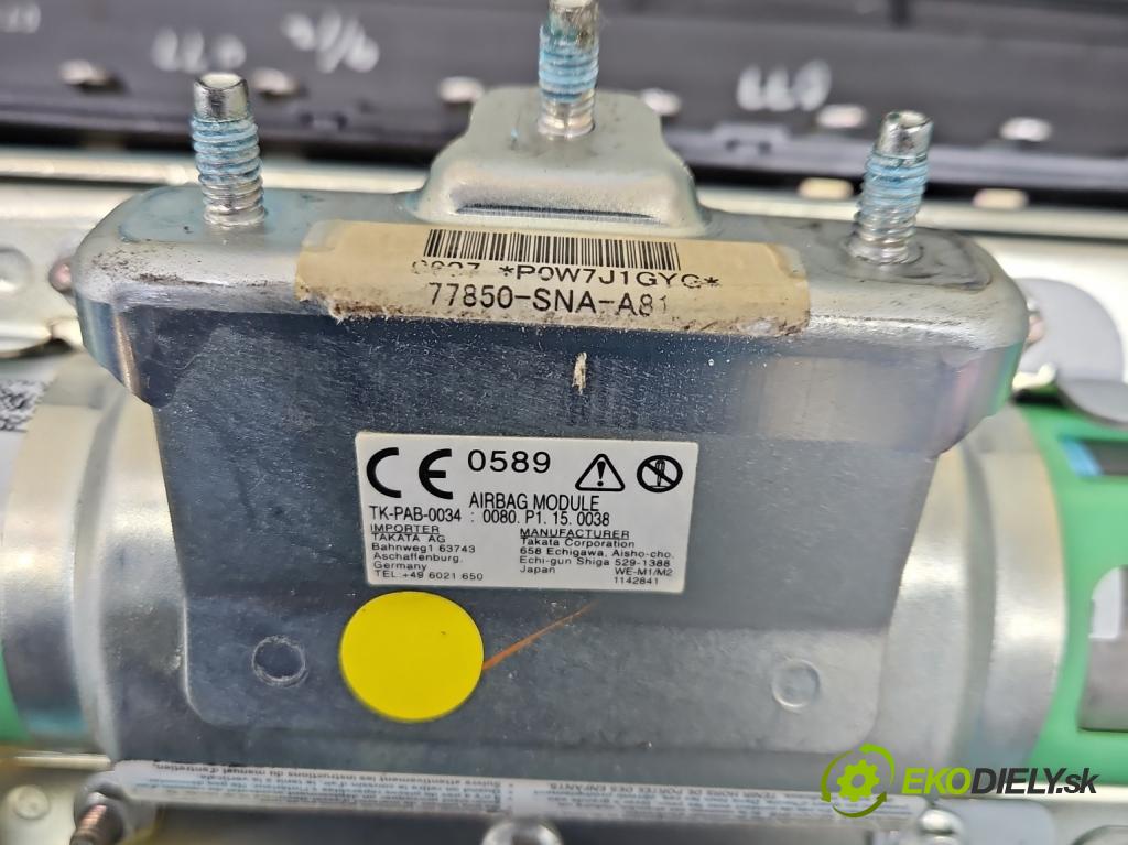Honda Civic VIII 2006-2011 1.4 16V 95 HP automatic 70 kW 1339 cm3 4- airbag vzduchové soubor: 77850-SNA-A81