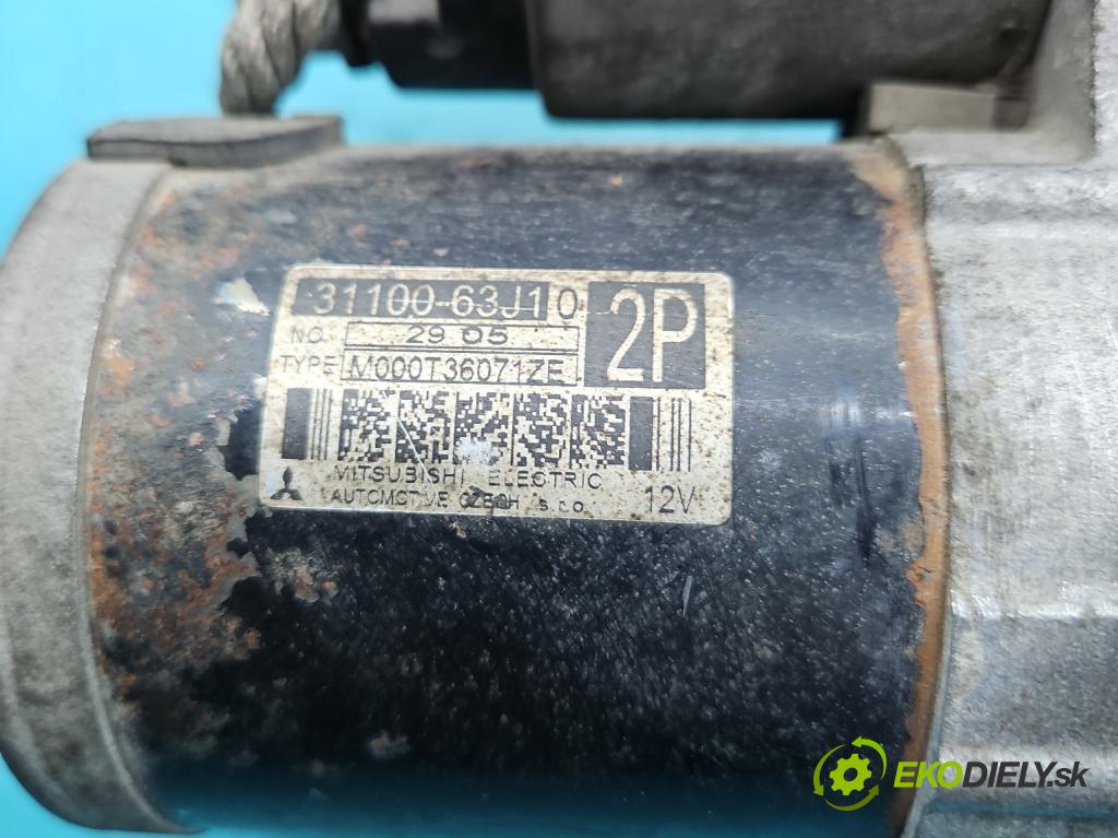 Suzuki SX4 I 2006-2014 1.6b 120 hp manual 88 kW 1586 cm3 5- startér: 31100-63J1 (Startér)