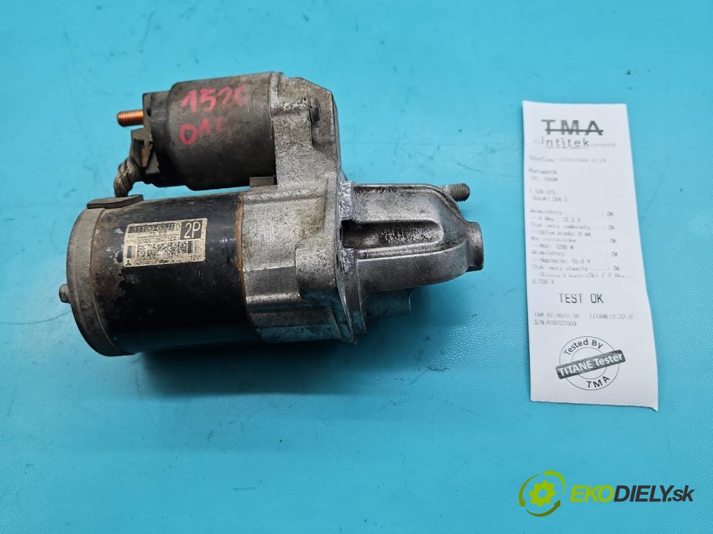 Suzuki SX4 I 2006-2014 1.6b 120 hp manual 88 kW 1586 cm3 5- startér: 31100-63J1 (Startér)