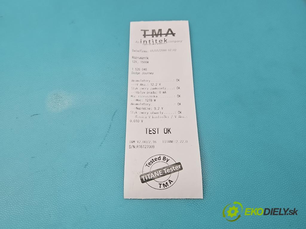 Dodge Journey 2.0 CRD 140 hp automatic 103 kW 1968 cm3 5- startér: 05082388AA (Startér)