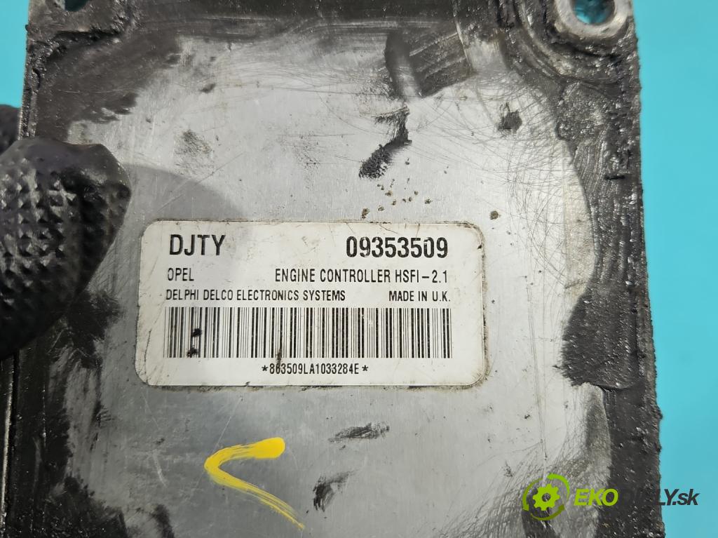 Opel Astra II 1998-2009 1.6 8V 84KM manual 62 kW 1598 cm3 5- riadiaca jednotka motora 09353509