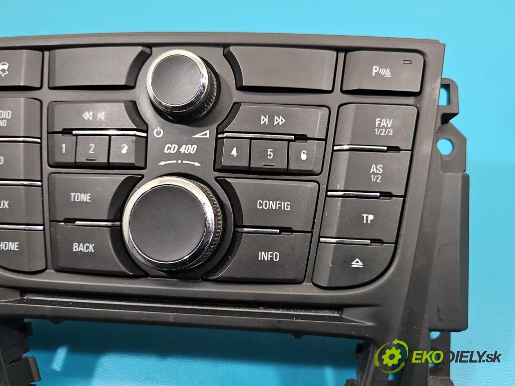 Opel Astra IV 2009-2015 1.4 16V 101 HP manual 74 kW 1398 cm3 5- Radio originál 13334053
