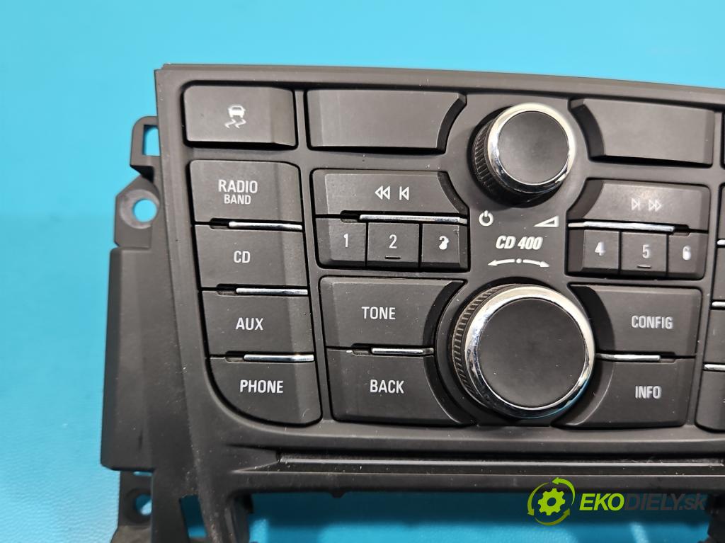 Opel Astra IV 2009-2015 1.4 16V 101 HP manual 74 kW 1398 cm3 5- Radio originál 13334053