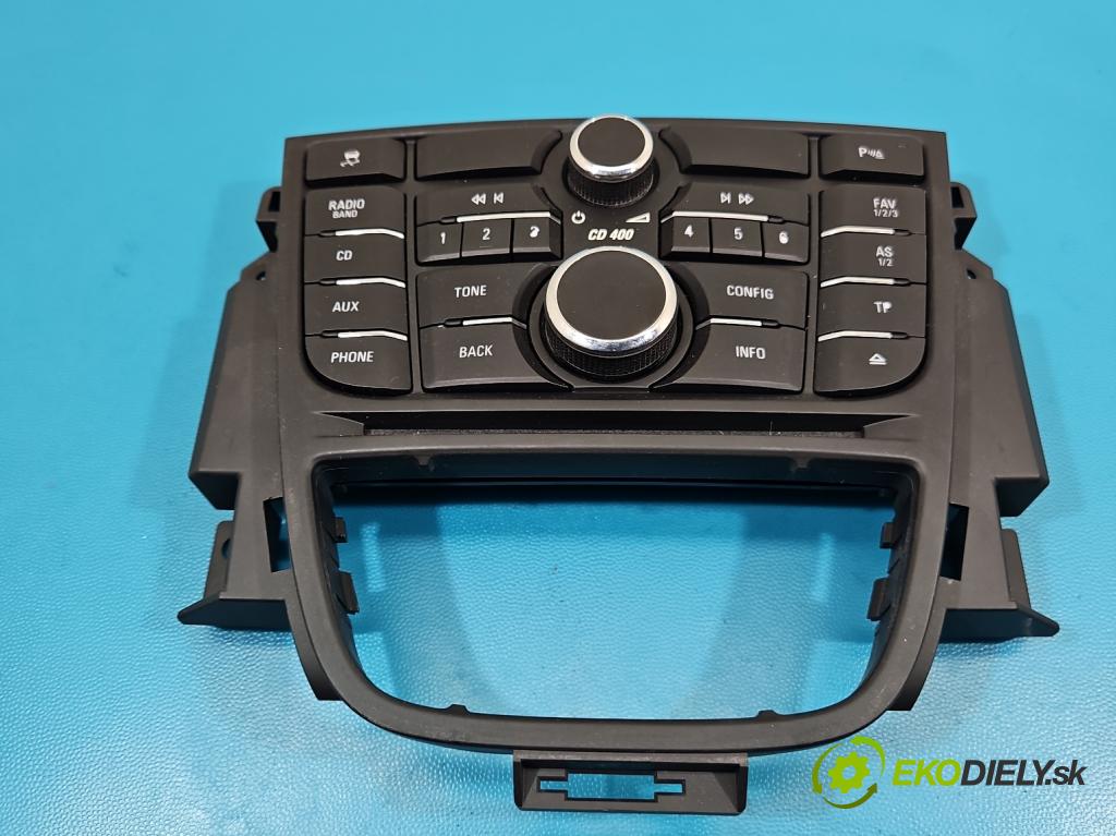 Opel Astra IV 2009-2015 1.4 16V 101 HP manual 74 kW 1398 cm3 5- Radio originál 13334053