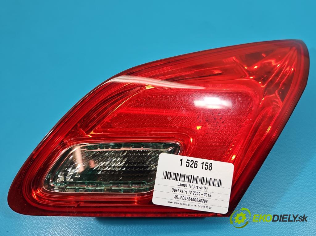 Opel Astra IV 2009-2015 1.4 16V 101 hp manual 74 kW 1398 cm3 5- světlo zadní pravé  (Klika dveří ostatní)