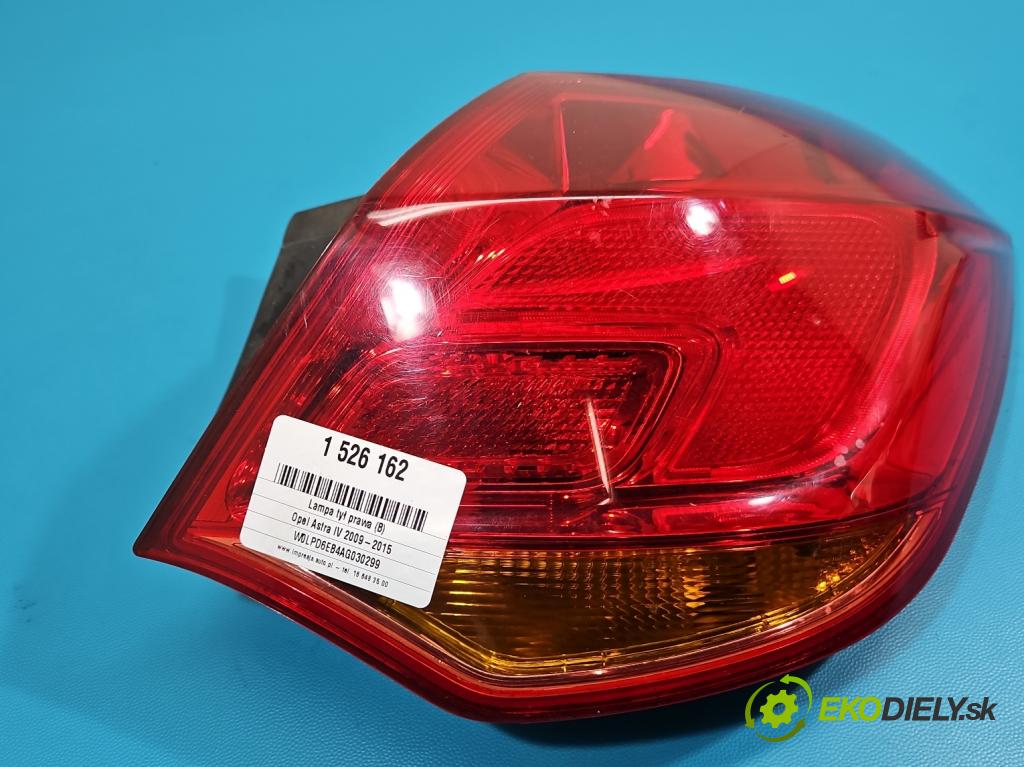 Opel Astra IV 2009-2015 1.4 16V 101 hp manual 74 kW 1398 cm3 5- světlo zadní pravé  (Klika dveří ostatní)
