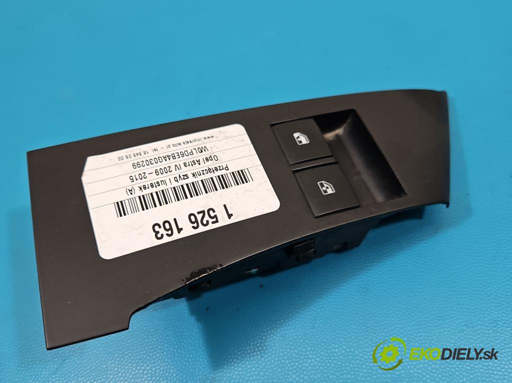 Opel Astra IV 2009-2015 1.4 16V 101 HP manual 74 kW 1398 cm3 5- prepínač okien spätných zrkadiel 13305978