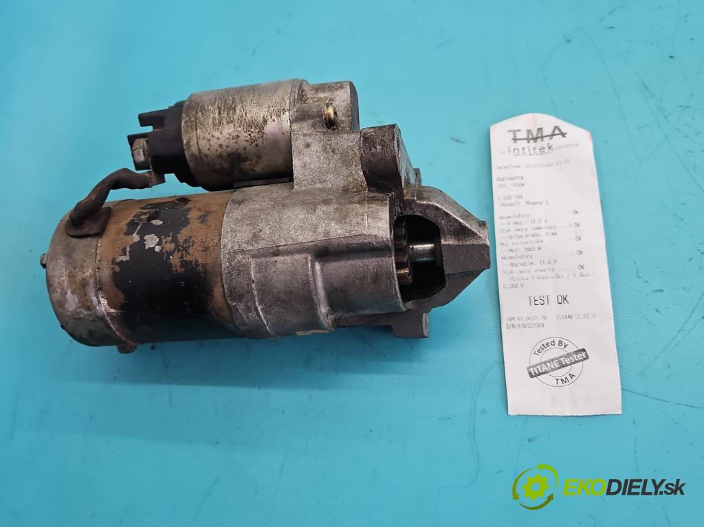 Renault Megane I 1995-2003 1.9 dci 102 HP manual 75 kW 1870 cm3 5- štartér M001T85781 (Štartér)