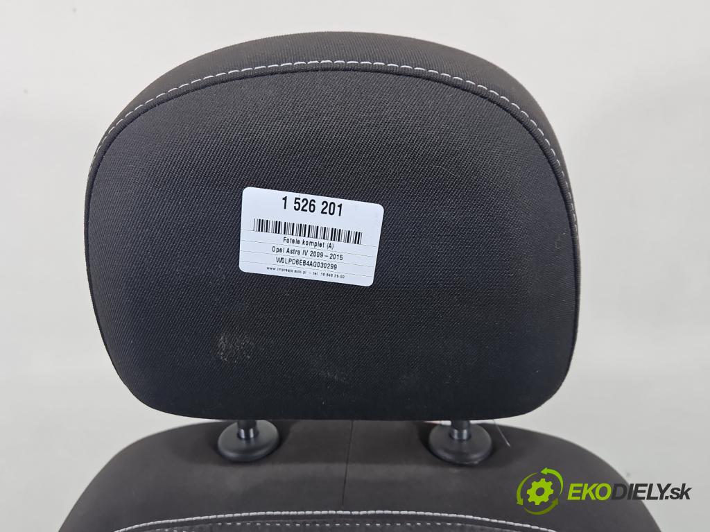 Opel Astra IV 2009-2015 1.4 16V 101 HP manual 74 kW 1398 cm3 5- sedačke: komplet