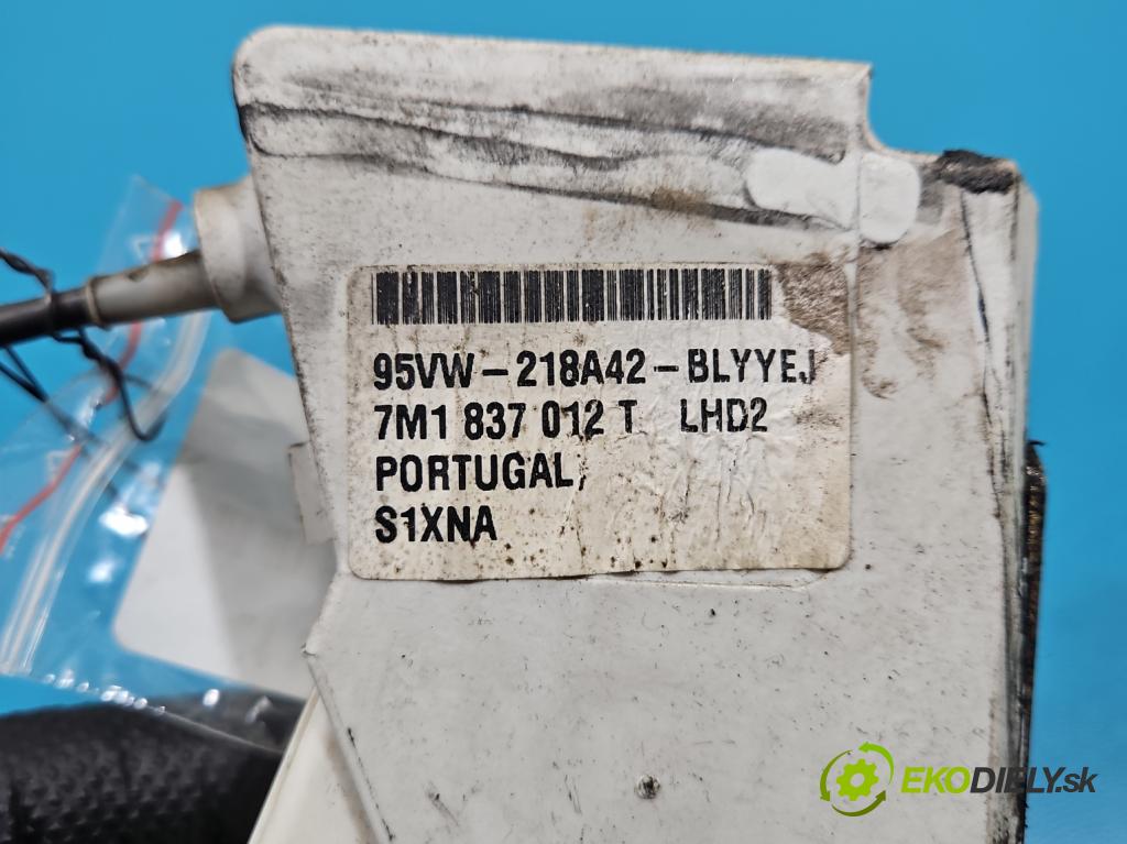Vw Sharan I 1995-2010 1.9 TDI 110 HP manual 81 kW 1896 cm3 5- zámok predné pravý 93BG-220A20-DD