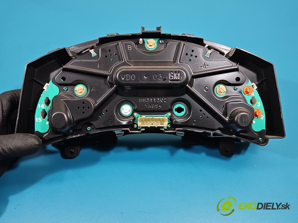 Opel Meriva A 2002-2010 1.6 16V 101 HP manual 74 kW 1598 cm3 5- riadiaca jednotka motora 12214830