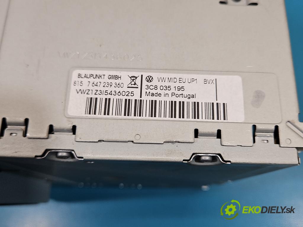 Vw Tiguan I 2007-2016 2.0 TDI 140 HP automatic 103 kW 1968 cm3 5- Radio originál 3C8035195
