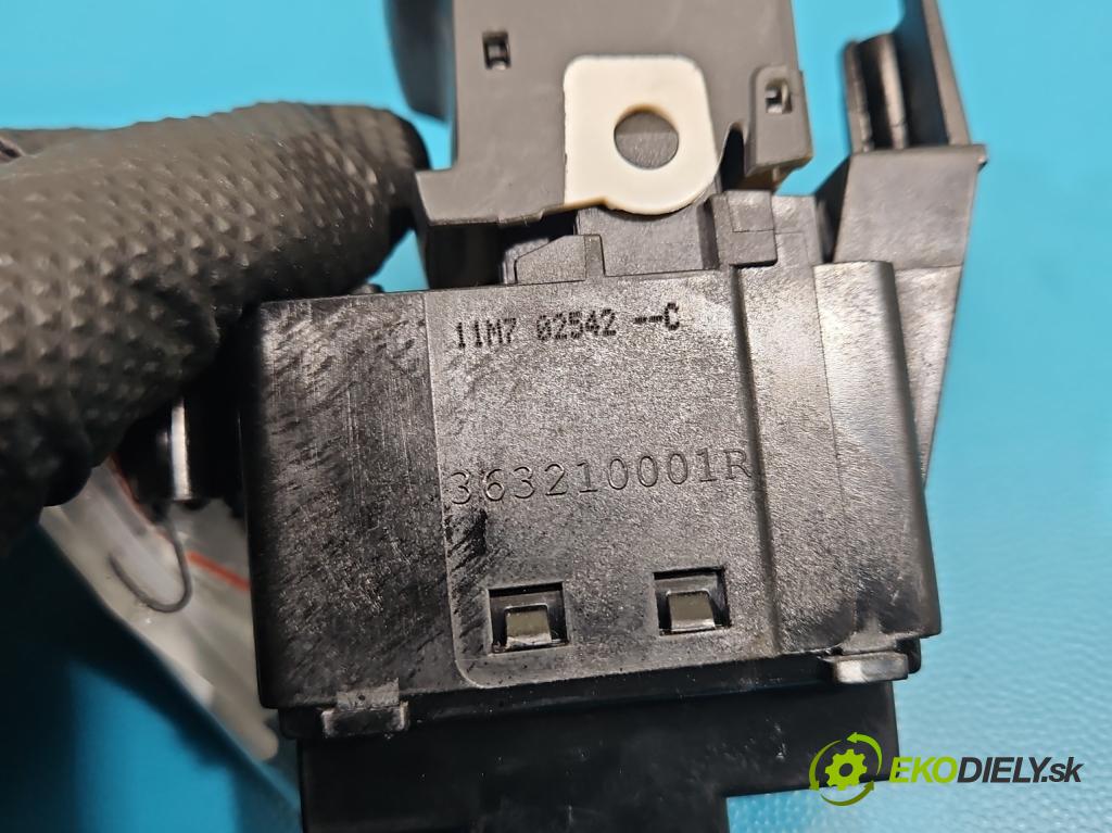 Renault Laguna III 2007-2015 2.0 16V 140 HP manual 103 kW 1997 cm3 5- prepínač brzda: ručný 363210001R (Prepínacie páčky pod volantom)