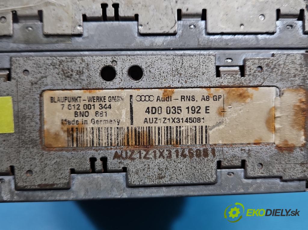 Audi A8 D2 1994-2002 4.2 V8 299KM automatic 220 kW 4172 cm3 4- Radio originál 4D0035192E