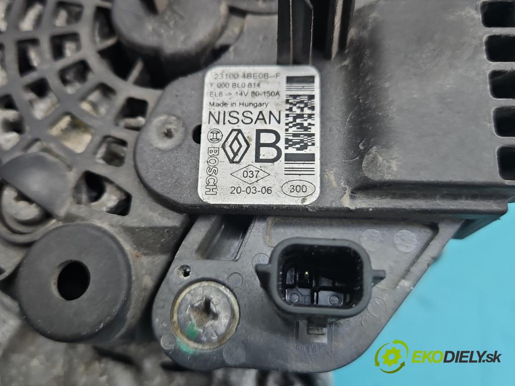 Renault Kadjar 2015-2022 1.3 140 HP automatic 103 kW 1332 cm3 5- Alternator 23100-4BE0B (Alternátor)