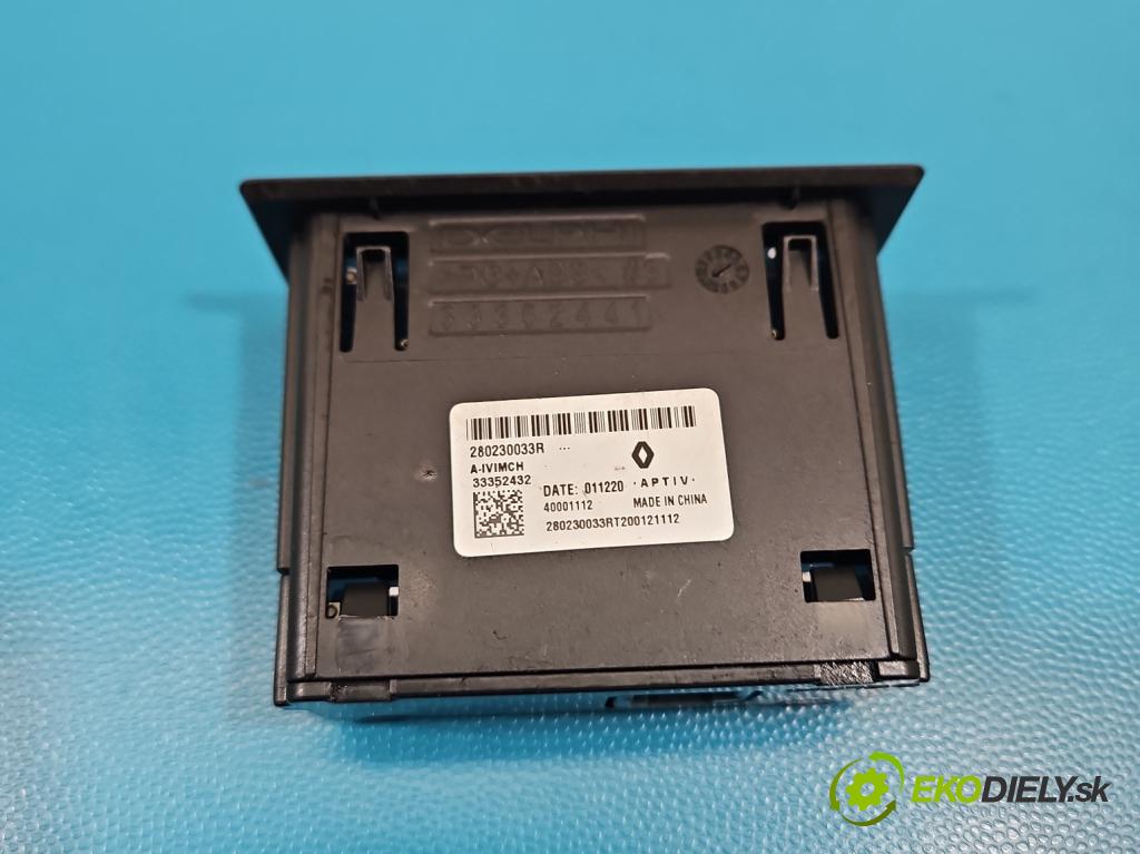 Renault Kadjar 2015-2022 1.3 140 HP automatic 103 kW 1332 cm3 5- zásuvka USB 280230033R