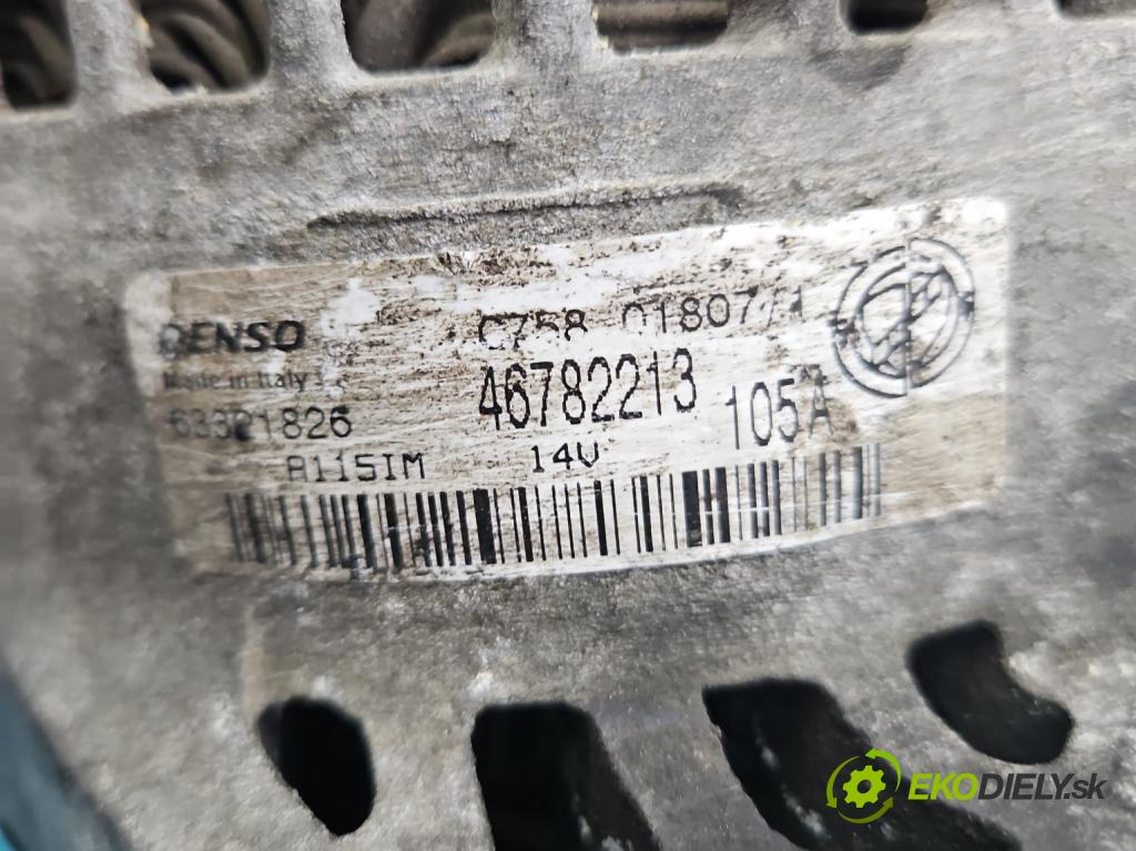 Alfa romeo Gt 1.9 jtd 150 HP manual 110 kW 1910 cm3 3- Alternator 46782213 (Alternátor)