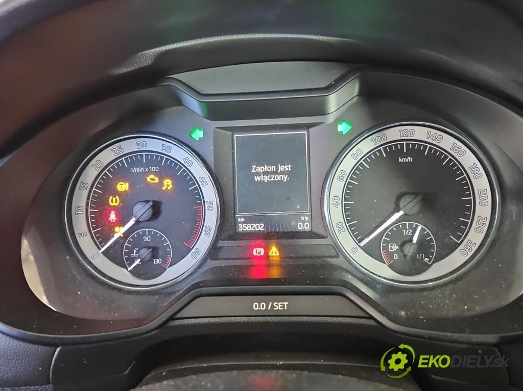 Skoda Octavia III 2013- 1.6 TDI 110 HP manual 81 kW 1598 cm3 5- prístrojovka/ budíky 5E0920711B (Prístrojová doska)