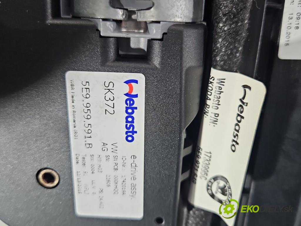 Skoda Octavia III 2013- 1.6 TDI 110 hp manual 81 kW 1598 cm3 5- Střešní okno:  (Sklo karoserie)