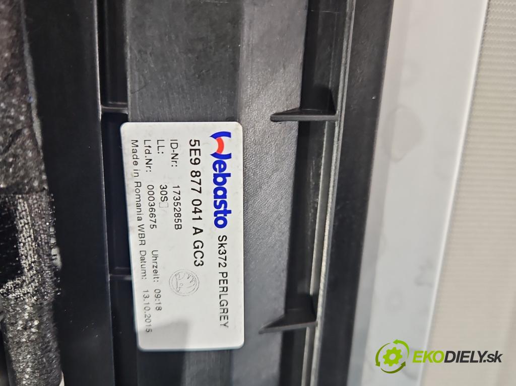 Skoda Octavia III 2013- 1.6 TDI 110 hp manual 81 kW 1598 cm3 5- Střešní okno:  (Sklo karoserie)