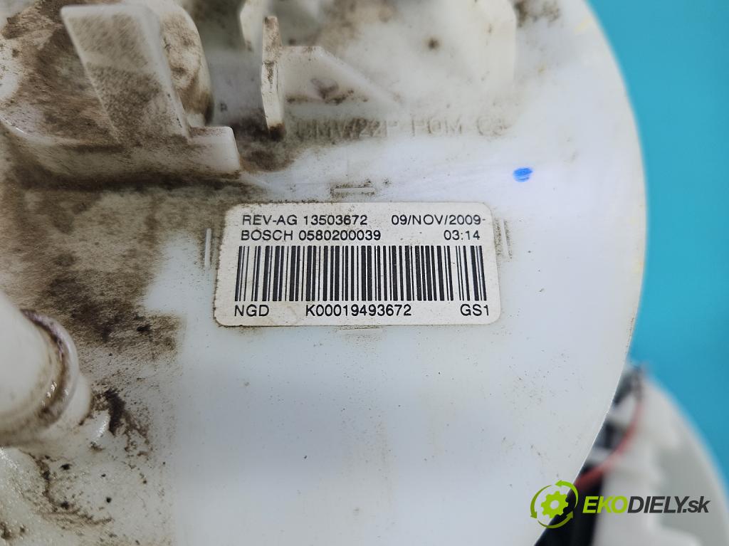 Opel Astra IV 2009-2015 1.4 16V 101 hp manual 74 kW 1398 cm3 5- čerpadlo paliva 0580200039