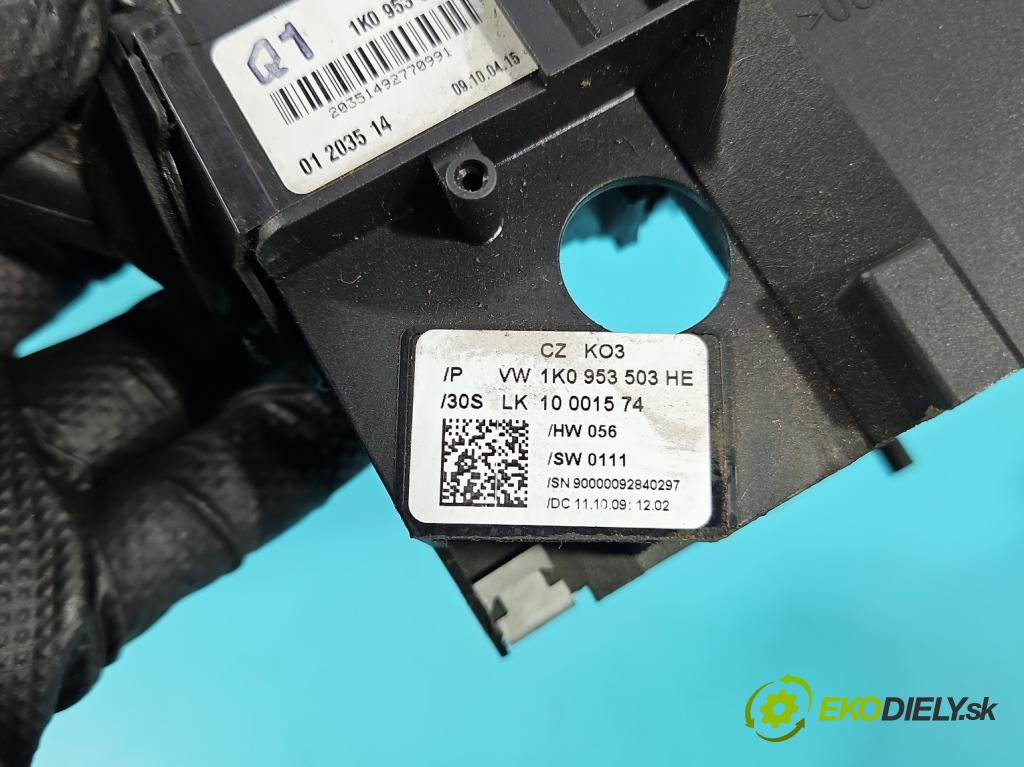 Vw Tiguan I 2007-2016 2.0 TDI 140 HP automatic 103 kW 1968 cm3 5- prepínač komplex: 1K0953513G (Prepínacie páčky pod volantom)