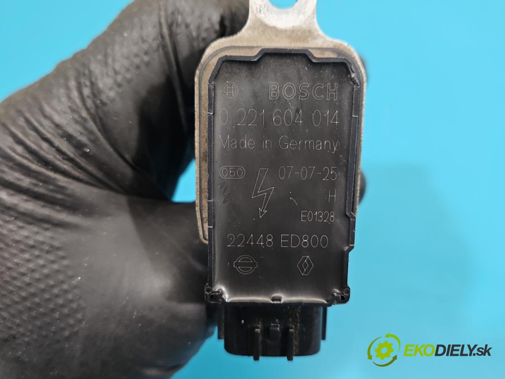 Renault Laguna III 2007-2015 2.0 16V 140 HP manual 103 kW 1997 cm3 5- cievka zapaľovacia 0221604014 (Zapaľovacia cievka)