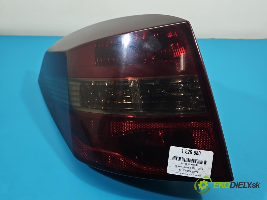 Renault Laguna III 2007-2015 2.0 16V 140 HP manual 103 kW 1997 cm3 5- svetlo / reflektor zadné ľavé 265550002R (Kľučka dverí ostatné)