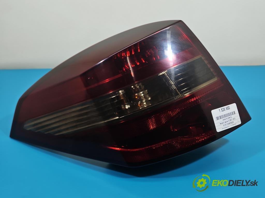 Renault Laguna III 2007-2015 2.0 16V 140 HP manual 103 kW 1997 cm3 5- svetlo / reflektor zadné ľavé 265550002R (Kľučka dverí ostatné)
