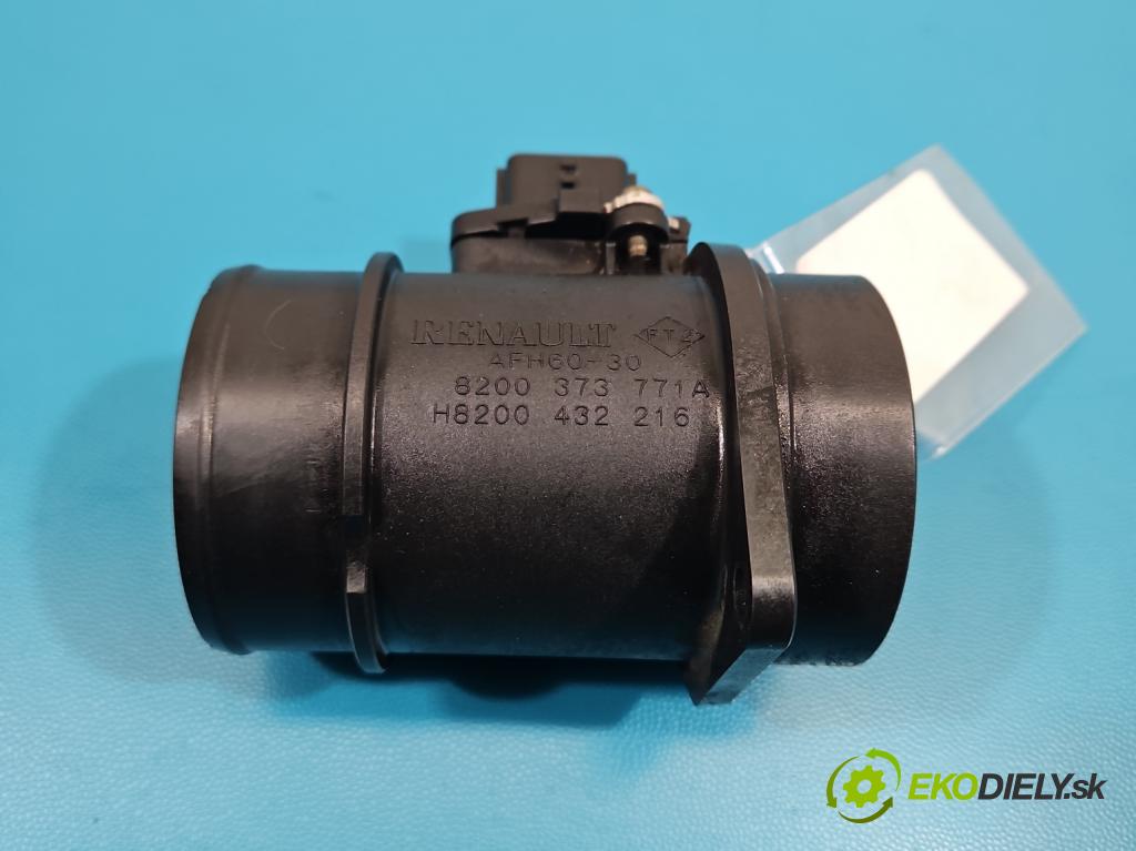 Renault Laguna III 2007-2015 2.0 16V 140 HP manual 103 kW 1997 cm3 5- průtokoměr: 8200373771 (Váha vzduchu)