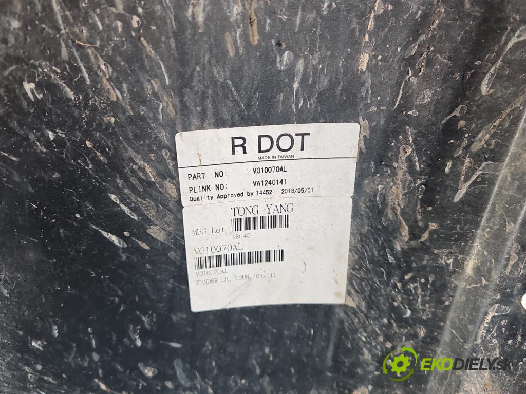 Vw Tiguan I 2007-2016 2.0 TDI 140 hp automatic 103 kW 1968 cm3 5- blatnik přední levý  (Levý přední blatník)