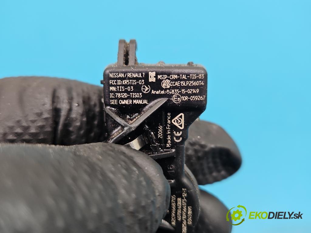 Renault Kadjar 2015-2022 1.3 140 HP automatic 103 kW 1332 cm3 5- snímač tlak: pneumatika A2C99668705 (Snímač tlaku v pneumatike)