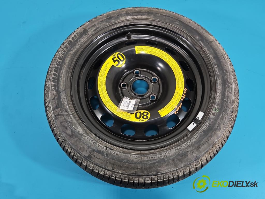 Skoda Octavia II 2004-2013 2.0 TDI 170 HP manual 125 kW 1968 cm3 5- koleso rezervne 16