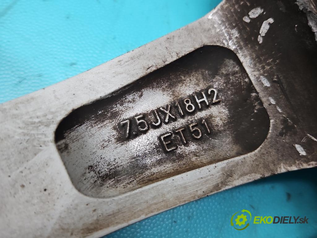 Skoda Octavia II 2004-2013 2.0 TDI 170 HP manual 125 kW 1968 cm3 5- Felga hliník: 18" 1Z0601025AD