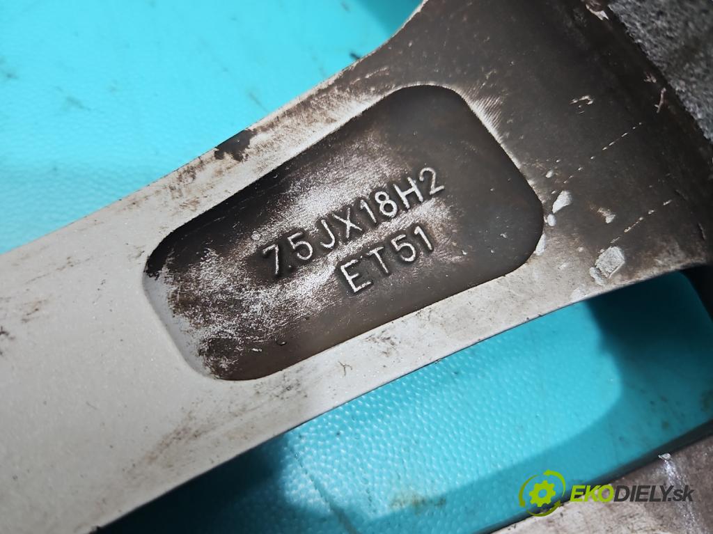 Skoda Octavia II 2004-2013 2.0 TDI 170 HP manual 125 kW 1968 cm3 5- Felga hliník: 18" 1Z0601025AD